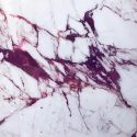 Sicis “Electric Marble” with fuschia veining. A thin-profile Vetrite glass material that looks like perfect, yet impossible marble.