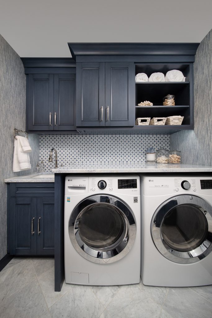 A Thoughtful Compact Laundry Room - Henrietta Heisler Interiors Inc