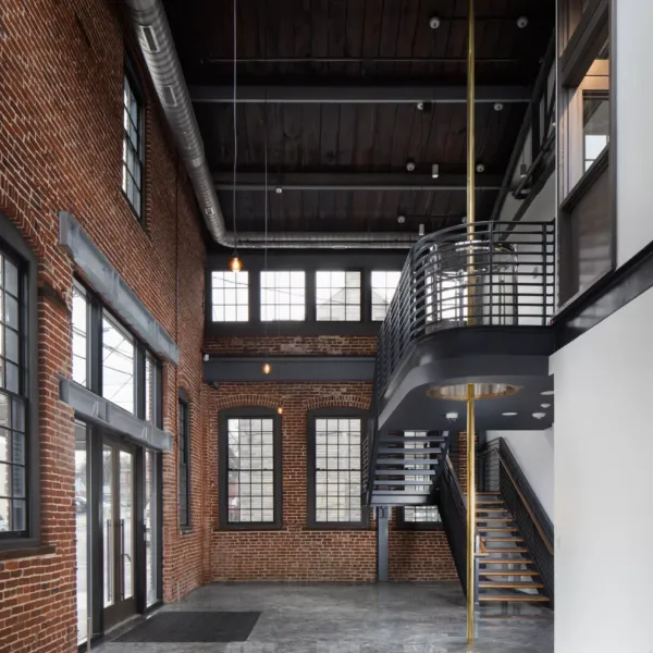 Lobby area of a commercial project