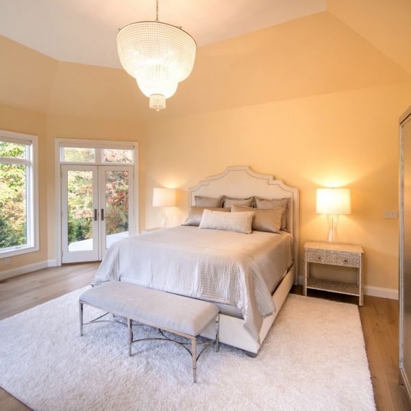 Brightly lit bedroom
