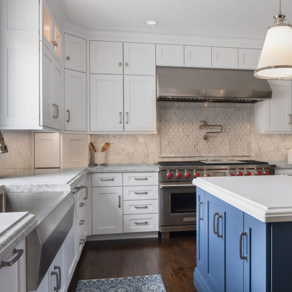 Modern Blue Kitchen